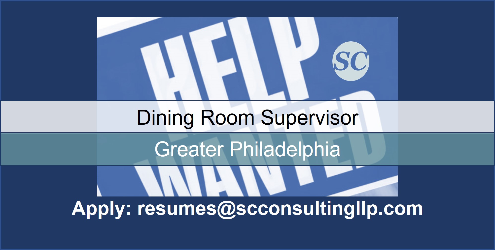 Dining Room Supervisor Retirement Home Job Description